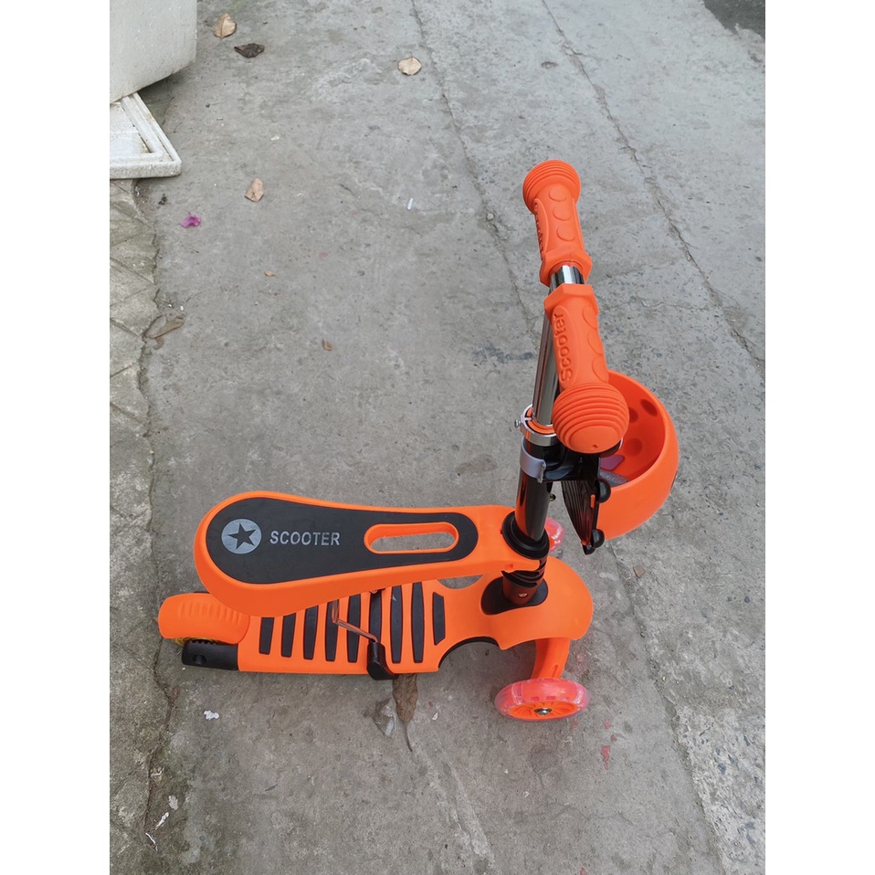 Xe trượt Scooter hình con bọ 3 trong 1 cho bé thỏa sức vận động có màu cho bé trai và bé gái