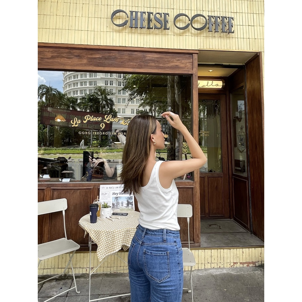 Quần Skinny Jeans Lưng Cao Ôm Dáng Nữ - Navy Classic Blue - Hashtagem ( Mã SJ-03C)