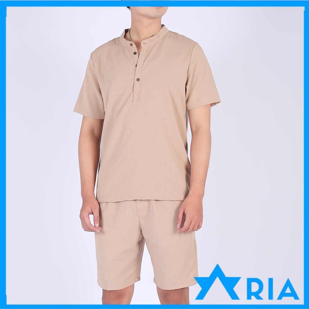 Bộ quần áo Nam vải đũi dày dặn thoáng mát mùa hè, thấm hút mồ hôi | BigBuy360 - bigbuy360.vn