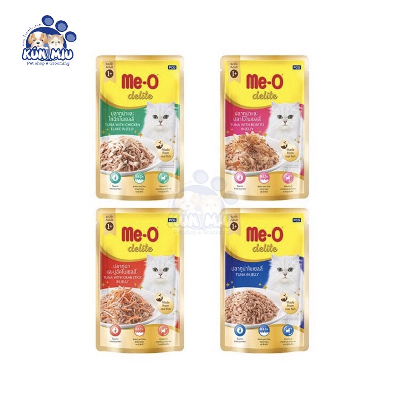 Combo thức ăn cho mèo Me-o 1.2kg vị cá ngừ + 1 pate delite 70g