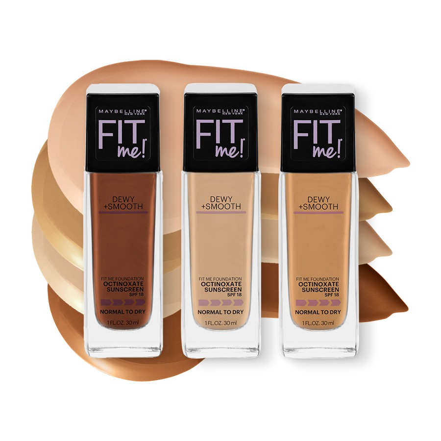 (hàng Mới Về) Kem Nền Maybelline Fit Me! Dewy + Làm Mịn Da Khô