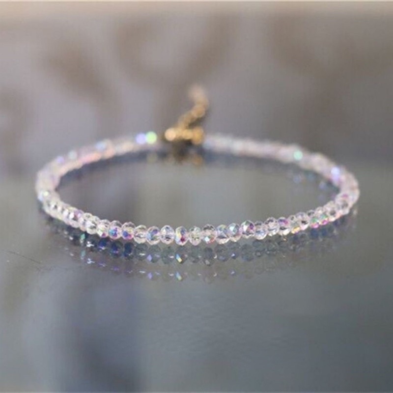 Vòng pha lê nhân tạo trong suốt | Bối Homemade