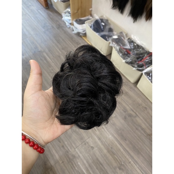 Tóc búi giả ngoặm rối