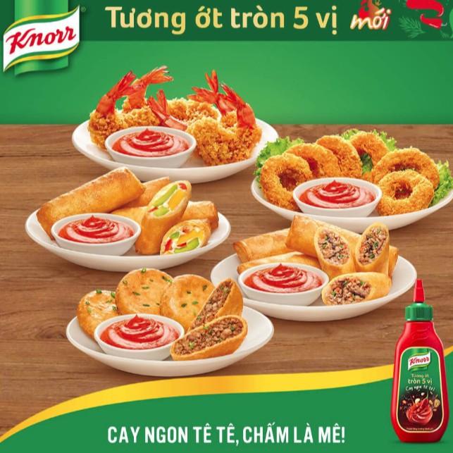 Tương Ớt Knorr Tròn 5 Vị Cay Ngon Tê Tê Chuẩn Vị Bắc 220g ngẫu nhiên