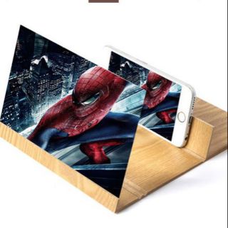 Kính 4d vỏ gỗ phóng to màn hình 12 inch