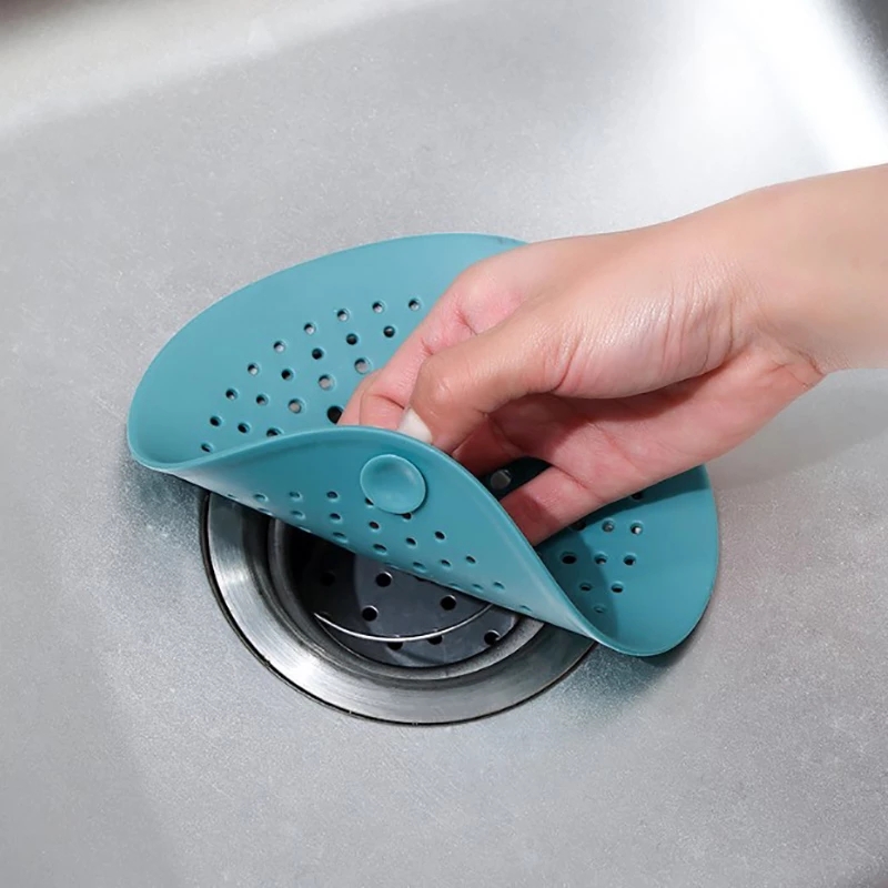 Tấm lưới lọc rác chống tắc nghẽn cho ống thoát nước bằng silicon hình tròn tiện dụng