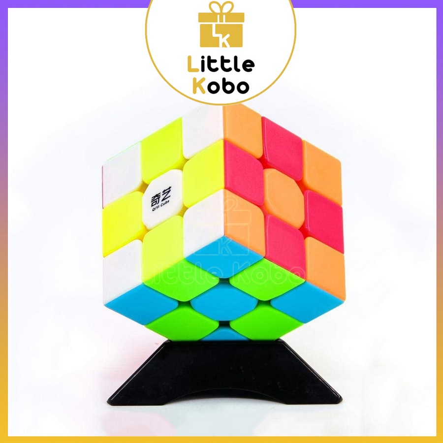 Rubik 3x3 QiYi Warrior S 3x3 Rubic 3 Tầng Không Viền Stickerless Đồ Chơi Trí Tuệ Trẻ Em Phát Triển Tư Duy - Little Kobo