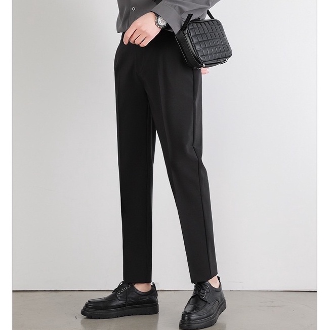 Quần âu nam vải tuyết mưa quần baggy nam không nhăn không xù loại tây âu lụa hàn thời trang AUTOMAN Q01