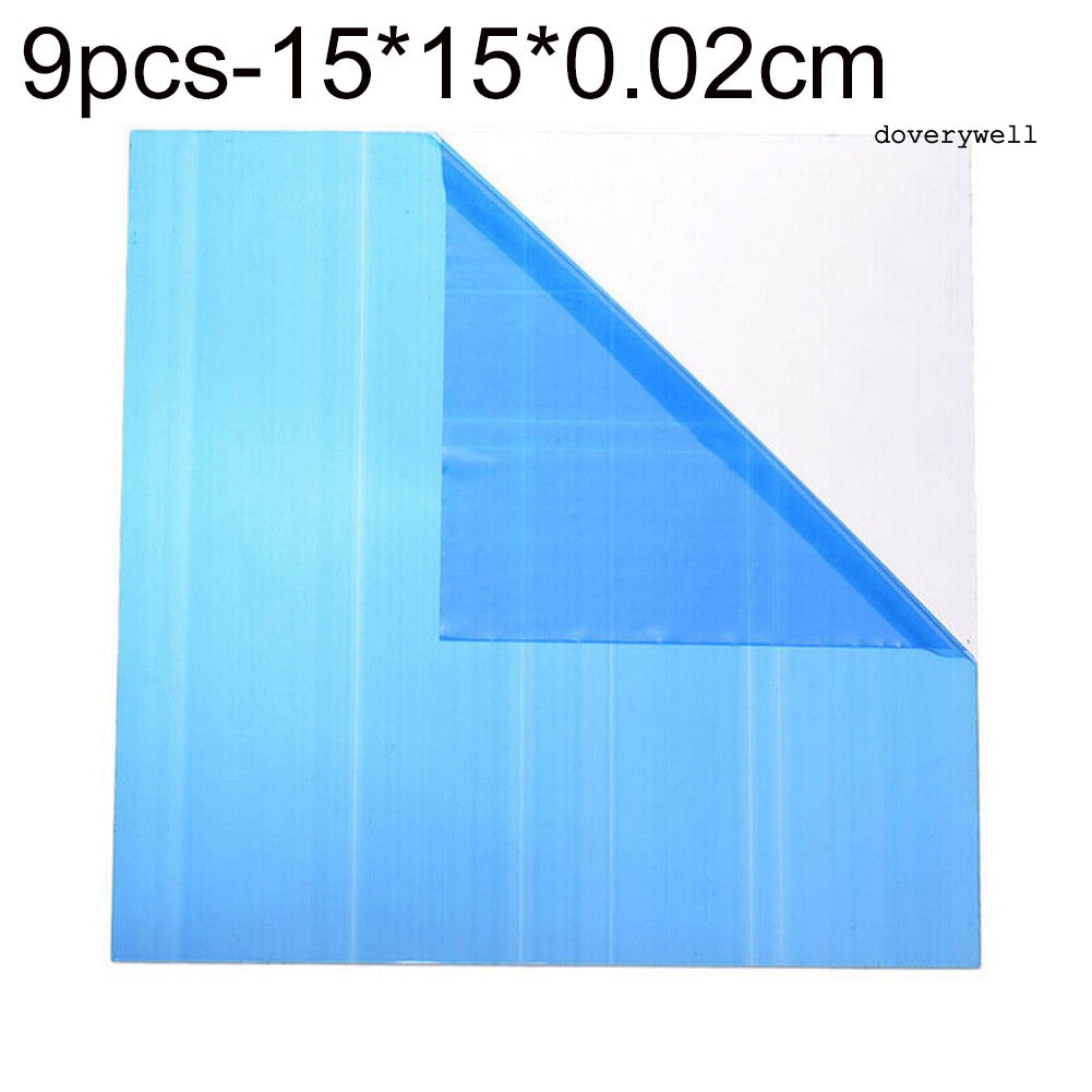 9 / 16 Miếng Dán Tường Hình Vuông Siêu Mỏng Tráng Gương