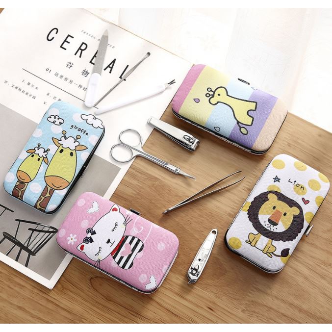 Bộ kềm cắt móng tay 7 món hình thú dễ thương đáng yêu tiện lợi