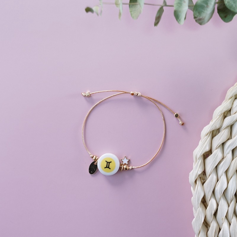 Vòng Đeo Tay Họa Tiết Cung Hoàng Đạo Phong Cách Hàn Quốc Thời Trang