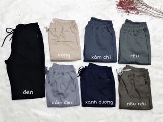 Quần short lưng thun ngang gối