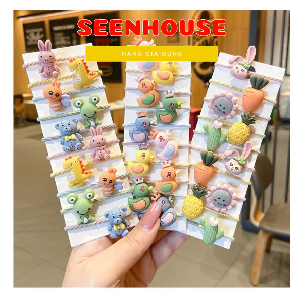 Set 10 Dây Buộc Tóc Cho Bé Dễ Thương