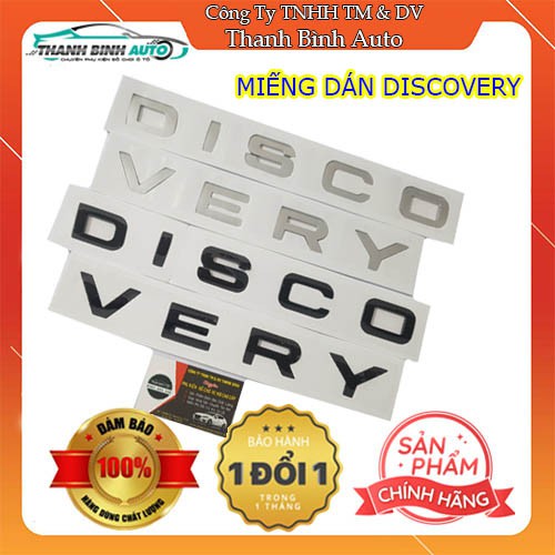 Bộ tem chữ nổi 3D DISCOVERY 5 màu sang trọng trang trí xe hơi ô tô - Đồ Chơi Xe Hơi Chất Lượng