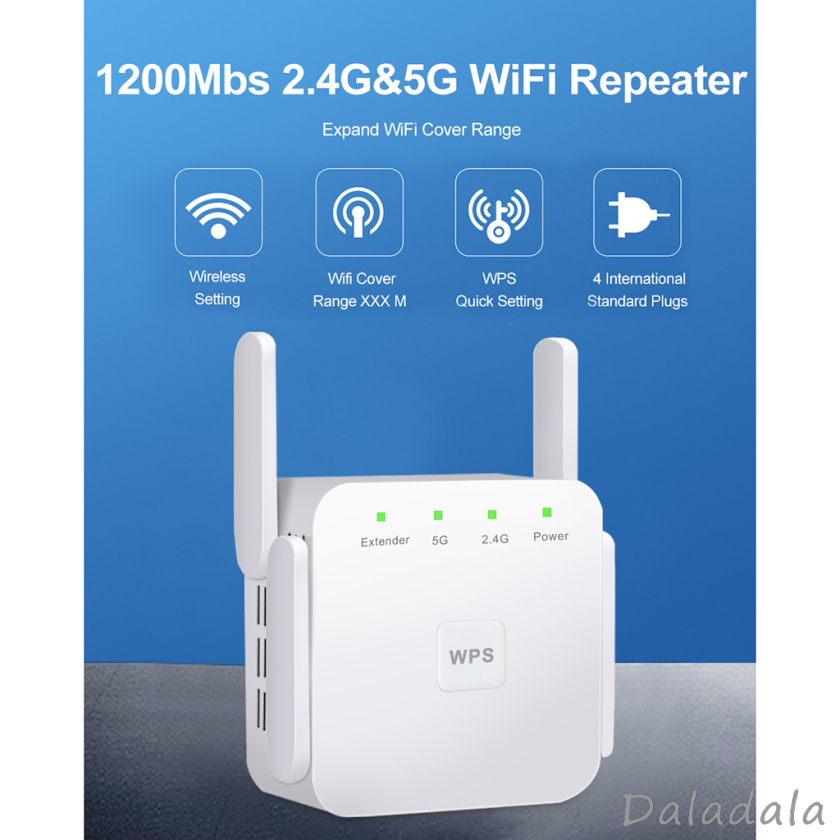 Bộ Khuếch Đại Tín Hiệu Wifi 1200mbps 2.4g 5g 4 Phích Cắm Uk-Plug | BigBuy360 - bigbuy360.vn