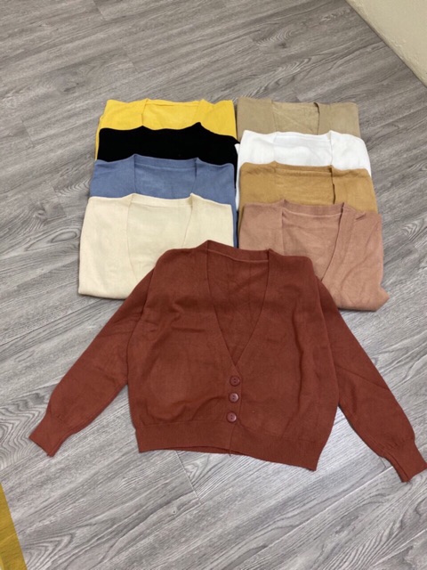 Áo Khoác Cardigan Len Mịn Dày Dặn Bảng Màu Mới (kèm ảnh thật) | BigBuy360 - bigbuy360.vn