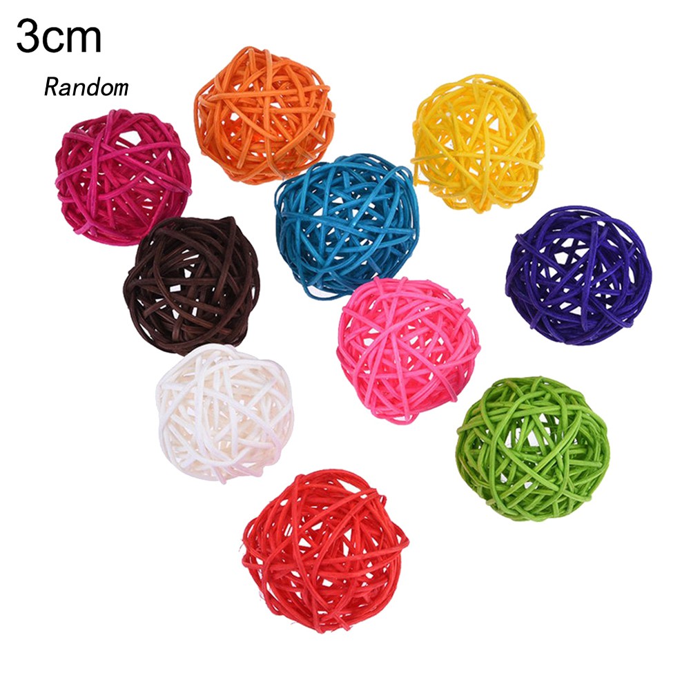 Set 10 bóng đồ chơi nhiều màu sắc cho vẹt/chim cảnh tiện dụng
