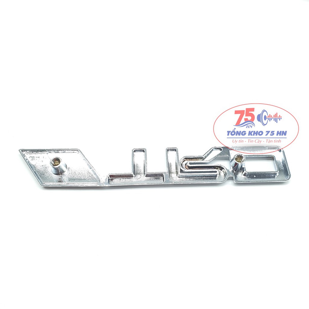 Tem logo chữ TRD nổi kim loại hợp kim trang trí xe hơi ô tô Toyota Innova, Fortuner, Vios