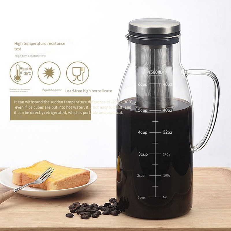 Bình Lọc Cà Phê Có Nắp Đậy Dung Tích 51oz / 1.5l