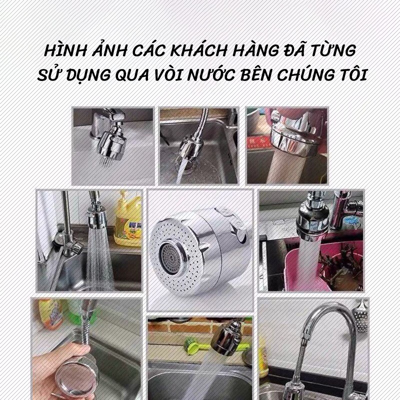 Đầu Vòi Rửa Bát Tăng Áp Đầu Vòi Nối Nước Thông Minh Có 3 Chế Độ Phun Nước Titan.st