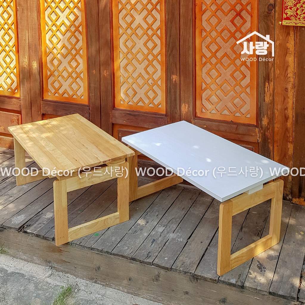 Bàn trà gỗ gấp gọn phong cách Nhật Bản, chắc chắn tiện lợi
