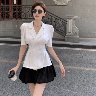 CÓ ẢNH THẬT Set Vest Chân Váy Bồng