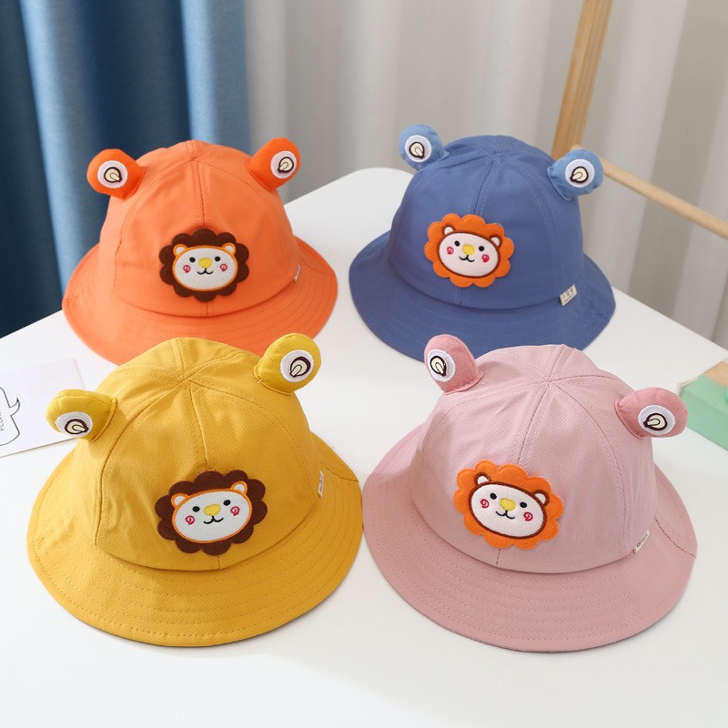 Mũ nón gấu rộng vành đi biển bé trai bé gái 1-3 tuổi đáng yêu cực xinh
