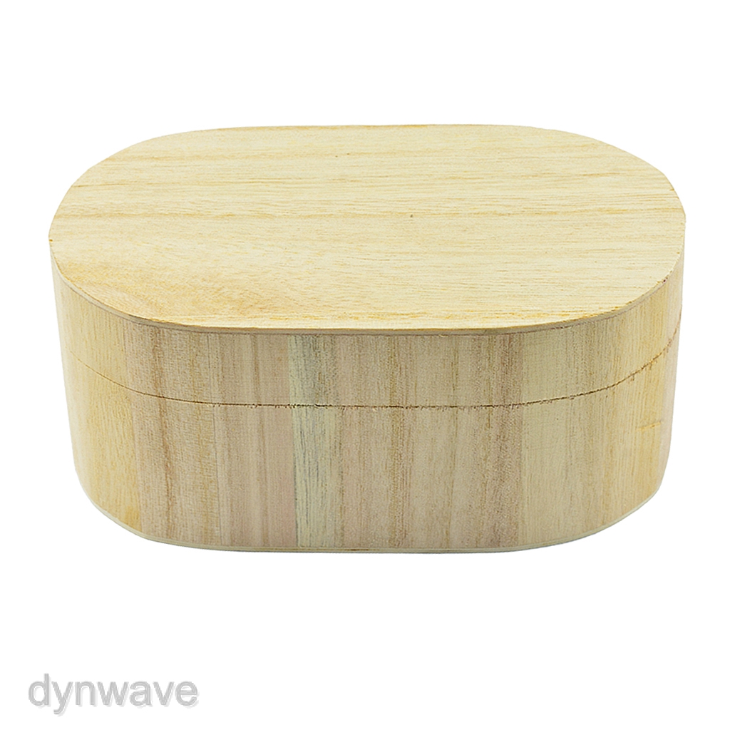 Hộp Đựng Trang Sức Bằng Gỗ Hình Oval Có Nam Châm Chưa Hoàn Thiện