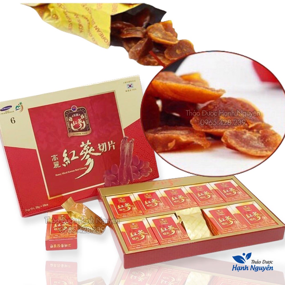 Hồng sâm lát tẩm mật ong Sambok Hàn Quốc - Thảo Dược Hạnh Nguyên