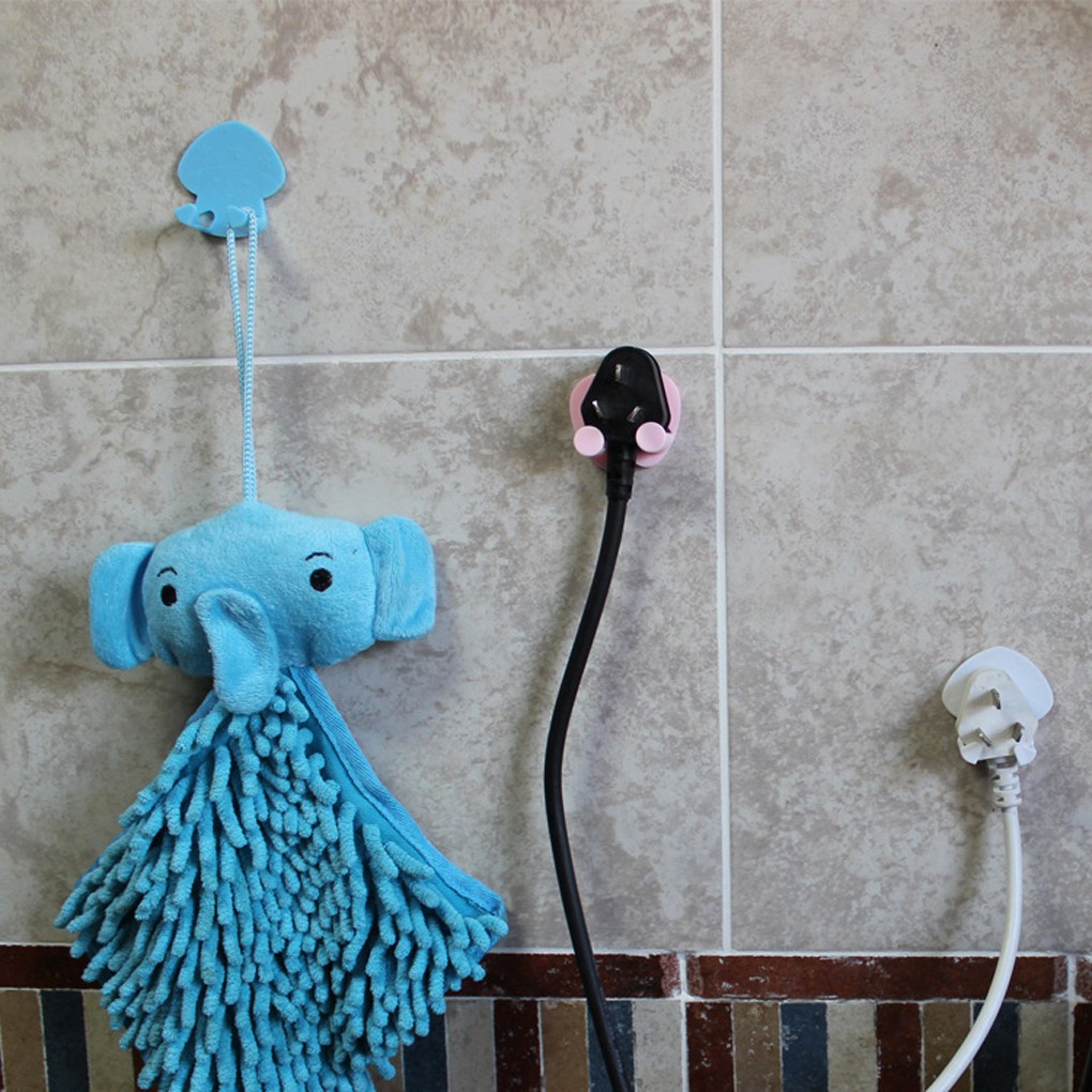 Bộ 6 móc treo dán tường gắn phích cắm điện và balo tiện dụng