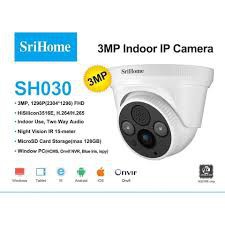 [HOT]Camera SriHome SH030 - 3.0mp HD kèm thẻ nhớ 64GB - Kết nối wifi - Giám sát mọi lúc, mọi nơi