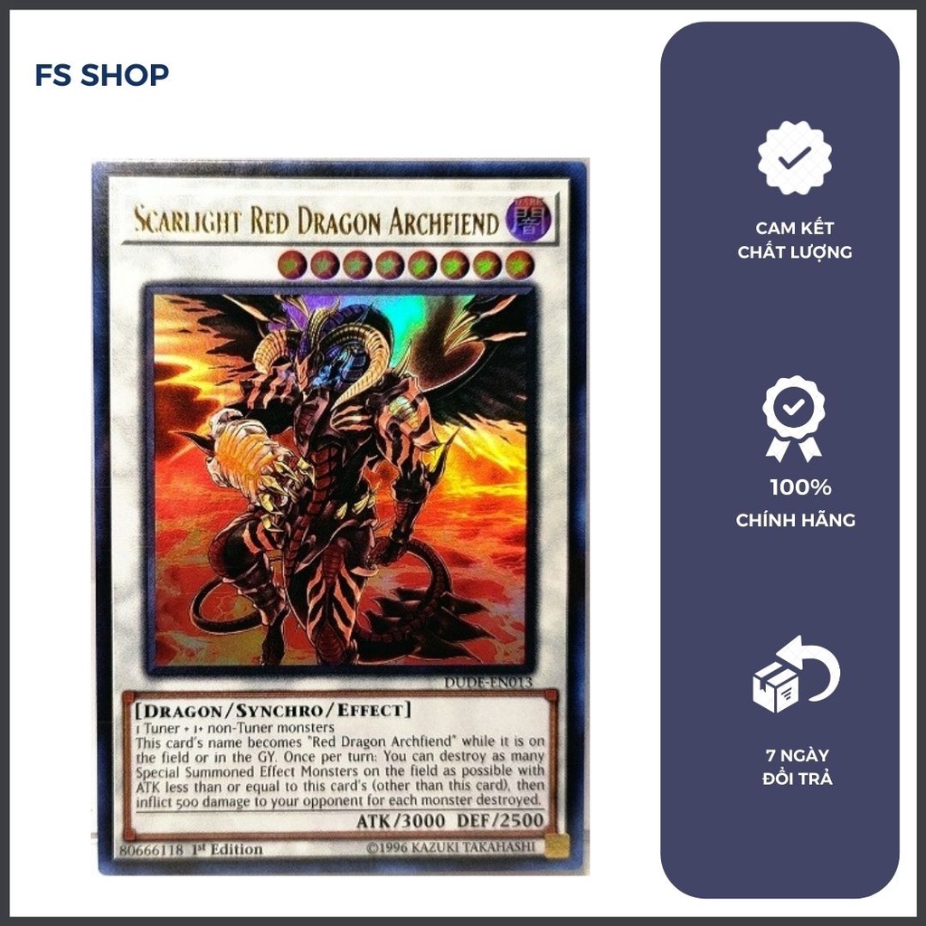 Thẻ Bài Yugioh Chính Hãng Scarlight Red Dragon Archfiend (Ultra Rare