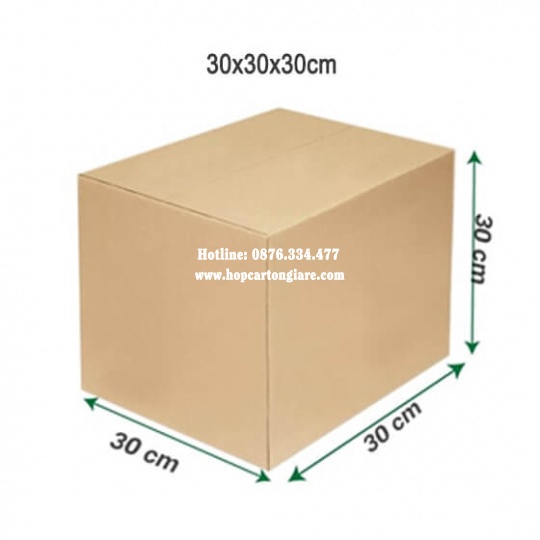 10 hộp carton 30x30x30 cm