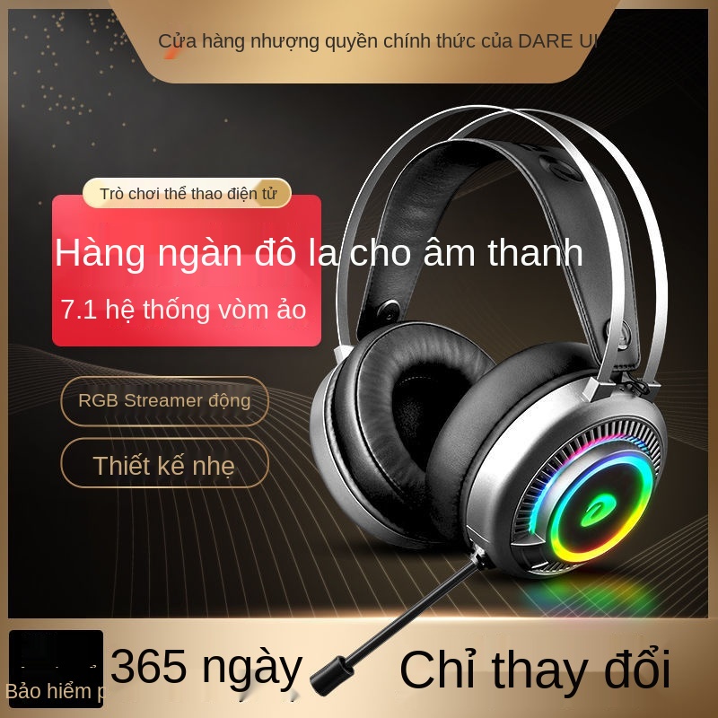 ◐¤PUBG/GLQM có dây Tai nghe gaming Mic rất chuyên nghiệp máy tính Dalyou EH718 micrô để chơi game 7.1