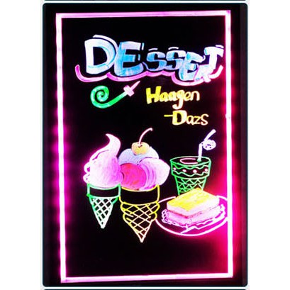 [14 bút] Bảng LED huỳnh quang viết tay 60x80cm [HÀNG LOẠI 1 - SỬ DỤNG LED SIÊU SÁNG]