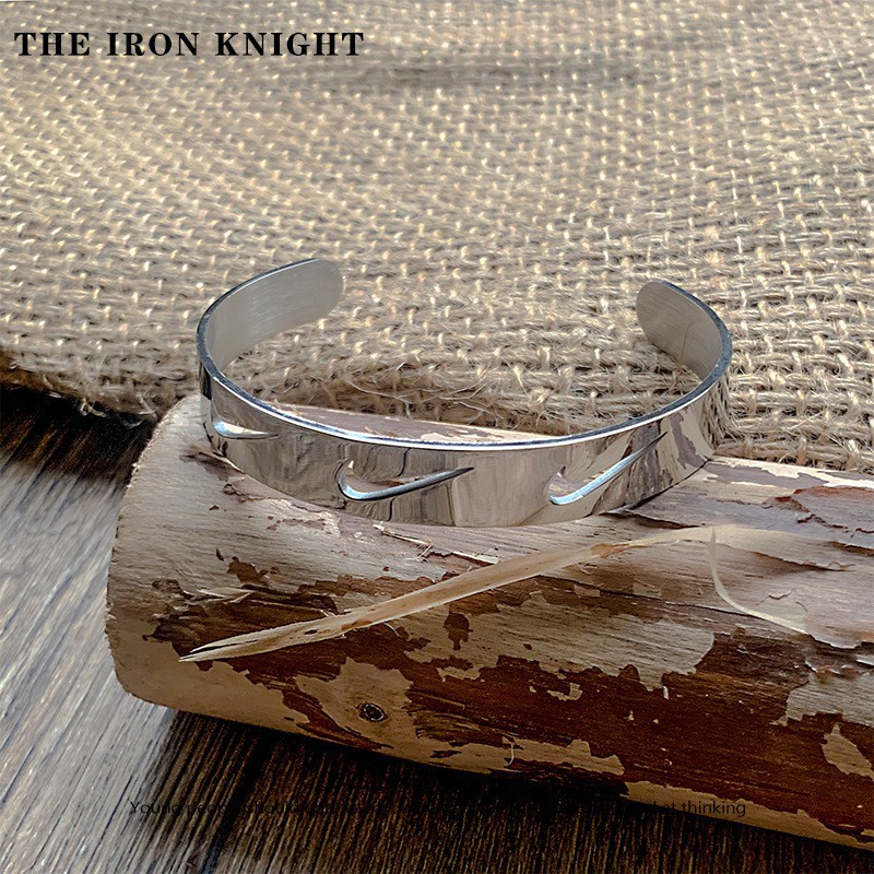 Nhẫn/Vòng tay bằng thép titan không gỉ thời trang cá tính cho nam và nữ