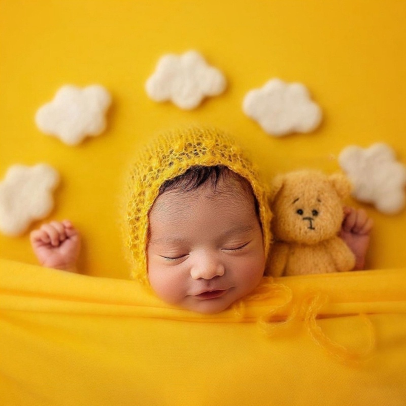 Bong Bóng Len Cừu Dùng Làm Đạo Cụ Chụp Ảnh Cho Bé Sơ Sinh