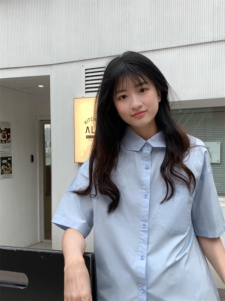 Áo thun cotton Peppermint 49755 trơn tay ngắn thời trang mùa hè dễ phối đồ thời trang cho nữ