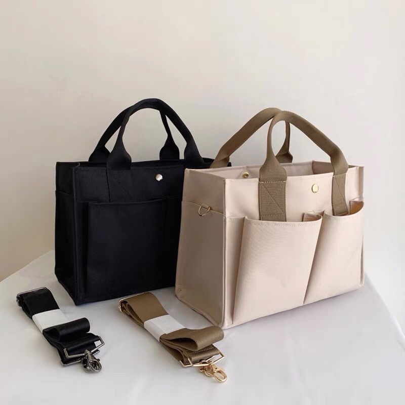 Túi vải be nhiều ngăn có khoá