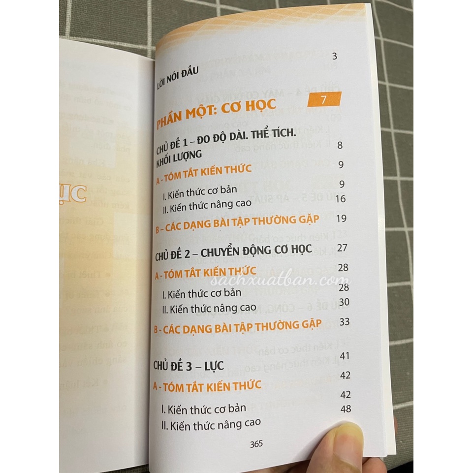Sách Sổ Tay Kiến Thức Vật Lí Trung Học Cơ Sở