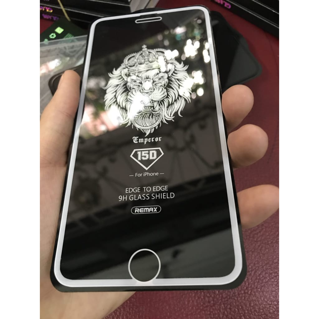 Kính cường lực Full màn hình 15D cho iPhone 6 / 7 / 8 / 6plus / 7plus / 8plus / X / XS / XR / XS Max- chính hãng remax