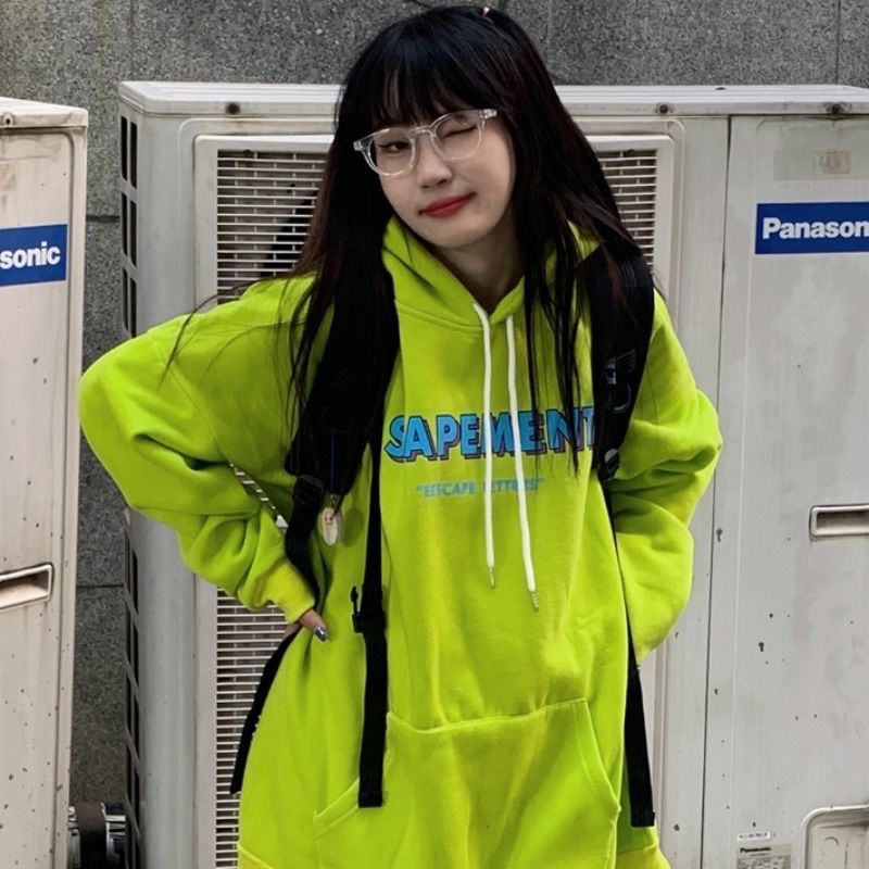 [SẴN] Áo hoodie màu xanh neon, áo nỉ có mũ màu xanh neon | BigBuy360 - bigbuy360.vn