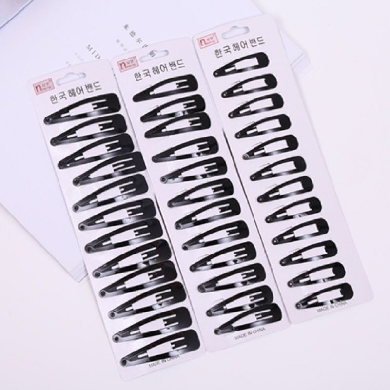 Set 12 cái kẹp tách đen , gim đen ,nhiều size chọn lựa - Size Lớn ,bé