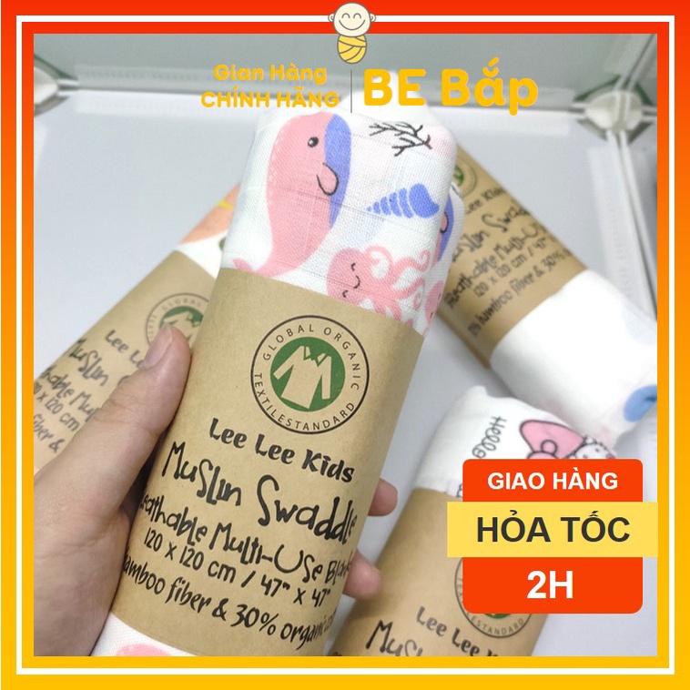 ⚡BÁN LỖ XIN ĐÁNH GIÁ 5 SAO⚡ Khăn Xô Tắm Muslin Swaddle Organic cotton Khăn Tắm Đa Năng Cho bé