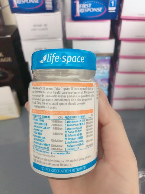 Men vi sinh Life Space Probiotic Powder For Children cho trẻ từ 3 -12 tuổi lọ 40g