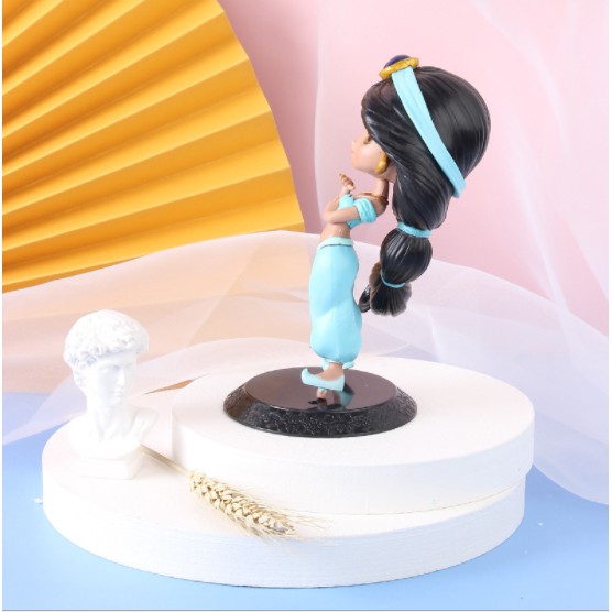 Mô hình Công chúa Jasmine nhựa đặc PVC trang trí bàn làm việc, trưng bày, đồ chơi