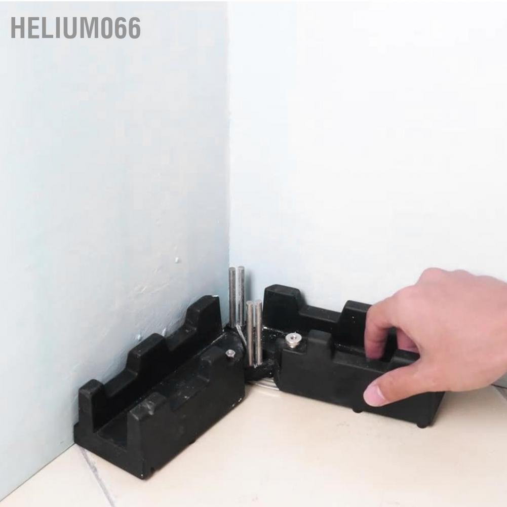 Helium066 Dụng cụ cắt góc Mitre 2 trong 1 ABS Màu đen có độ chính xác cao đo bền mài mòn