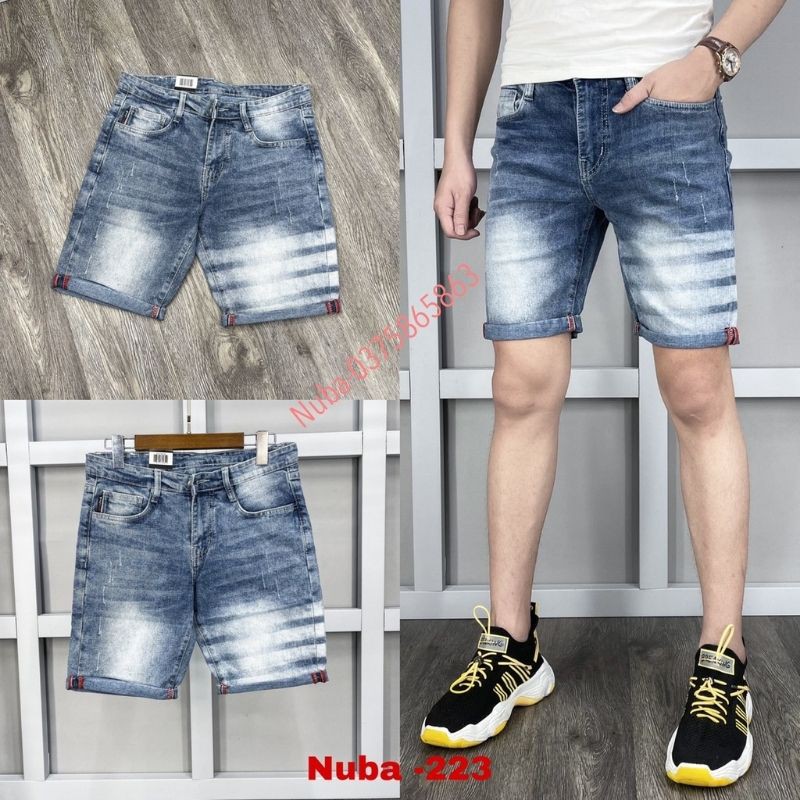  Quần short jean nam mẫu mới đẹp giá rẻ,quần bò tự chụp,nuca 216 tcs