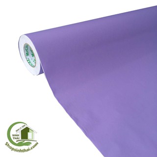 Giấy dán tường màu tím nhạt - [ 50cm x khổ 1,2m ] cắt liền thành 1 tấm tùy theo số lần đặt