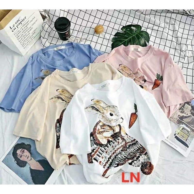 Áo phông thỏ cà rốt TH6